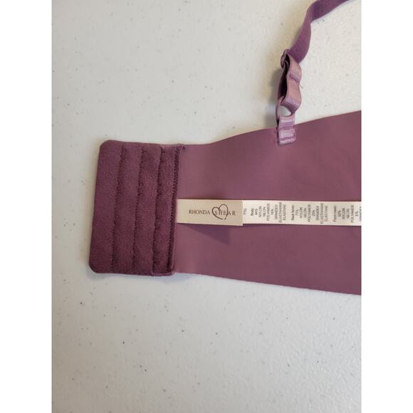 Rhonda Shear Wire Free Bra Purple Camo Full Coverage Molded Cup Padded Size 2X - Picture 9 of 10